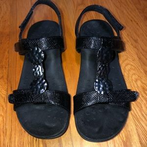 Vionic Black Farra Sandals Size 9
